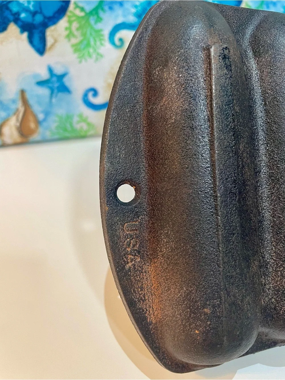Vintage Lodge Cast Iron 2702 Cornbread Stick Pan 7-Ear Mold Made in USA Corn Cob